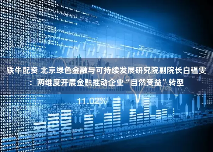 铁牛配资 北京绿色金融与可持续发展研究院副院长白韫雯：两维度开展金融推动企业“自然受益”转型